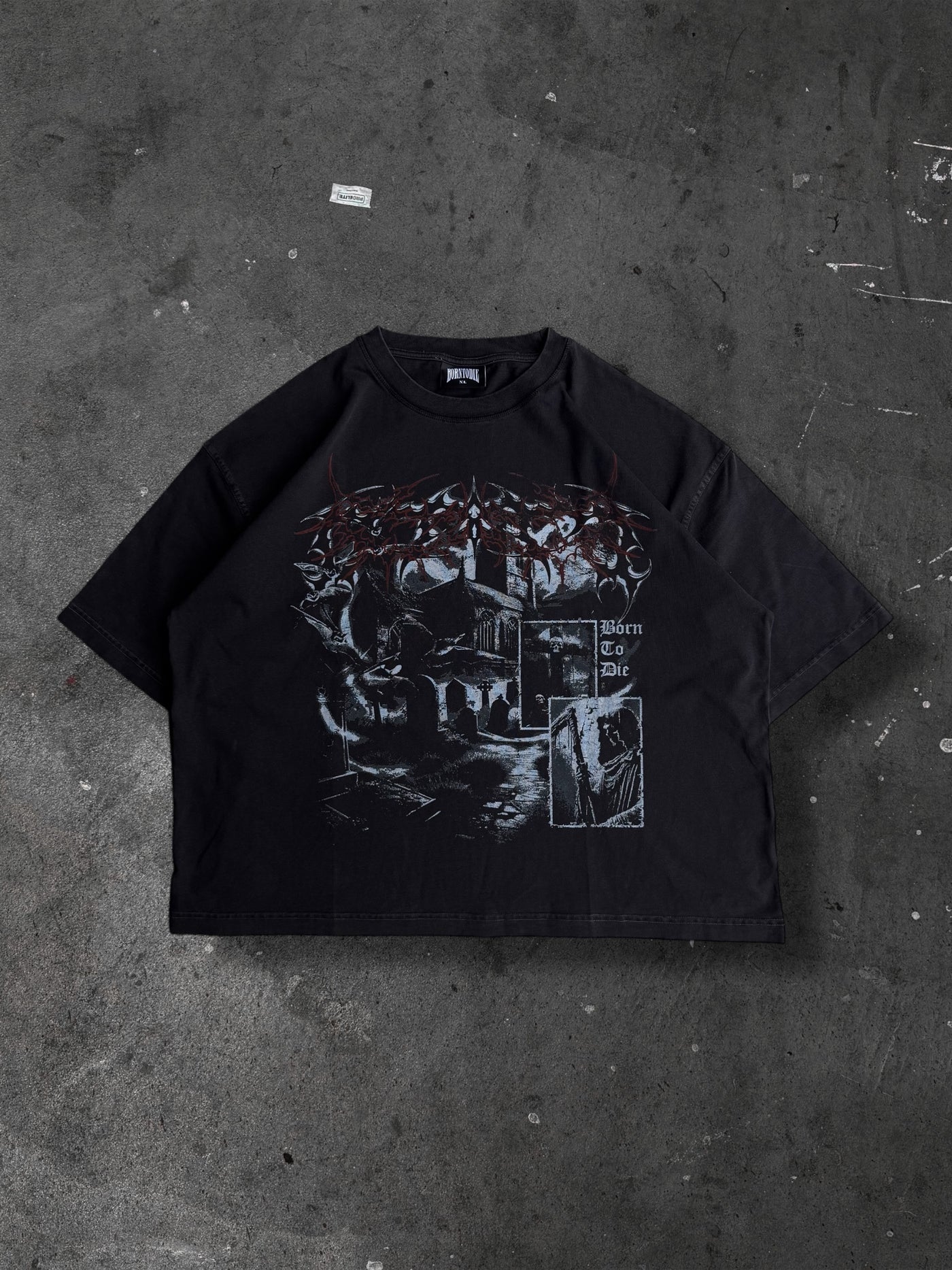 GRAVEYARD CROPPED T-SHIRT