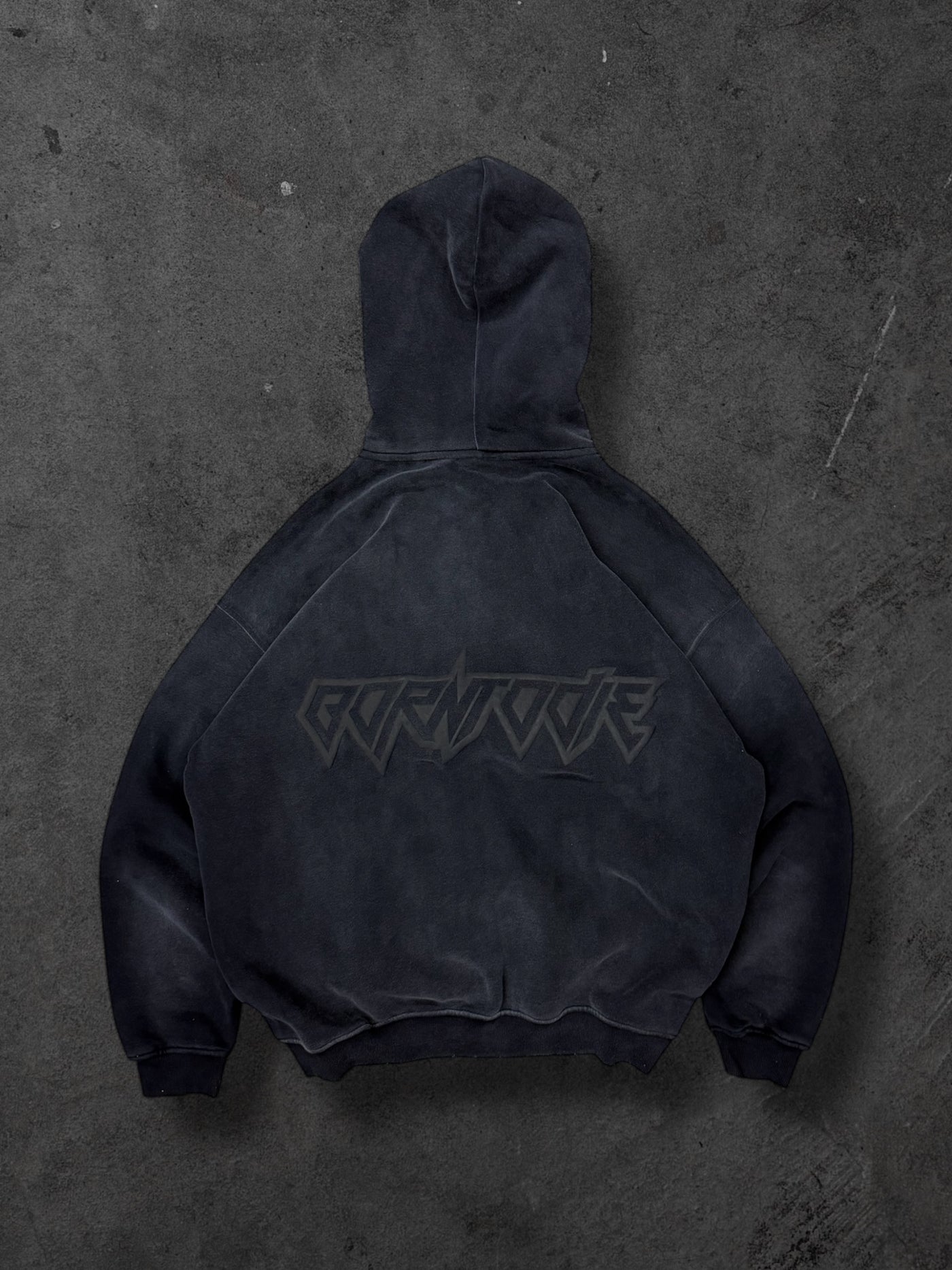 BLACK SUNFADE ZIP UP