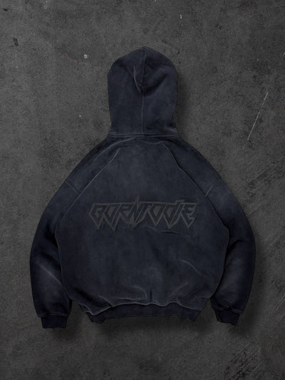 BLACK SUNFADE ZIP UP