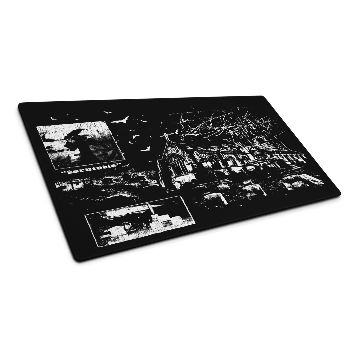 "borntodie' Large Mouse Pad